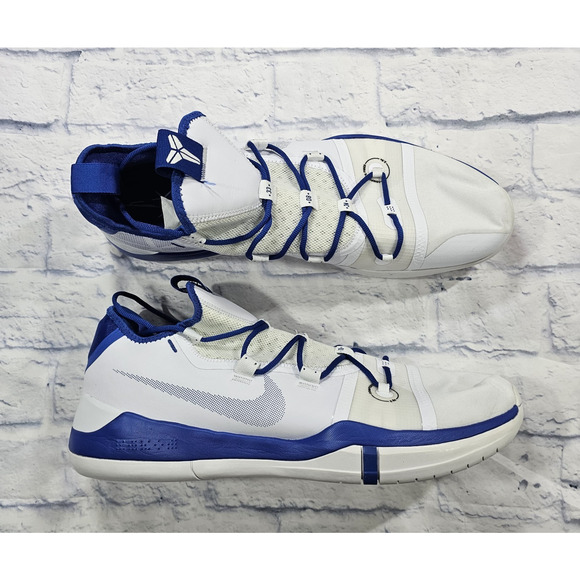 Nike MENS SIZE 18 Kobe A.D. TB White Blue Basketball Athletic Shoes Sneakers